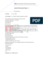 667 Amdocs Placement Paper 1 PDF