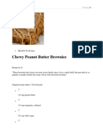 Chewy Peanut Butter Brownies Recipe