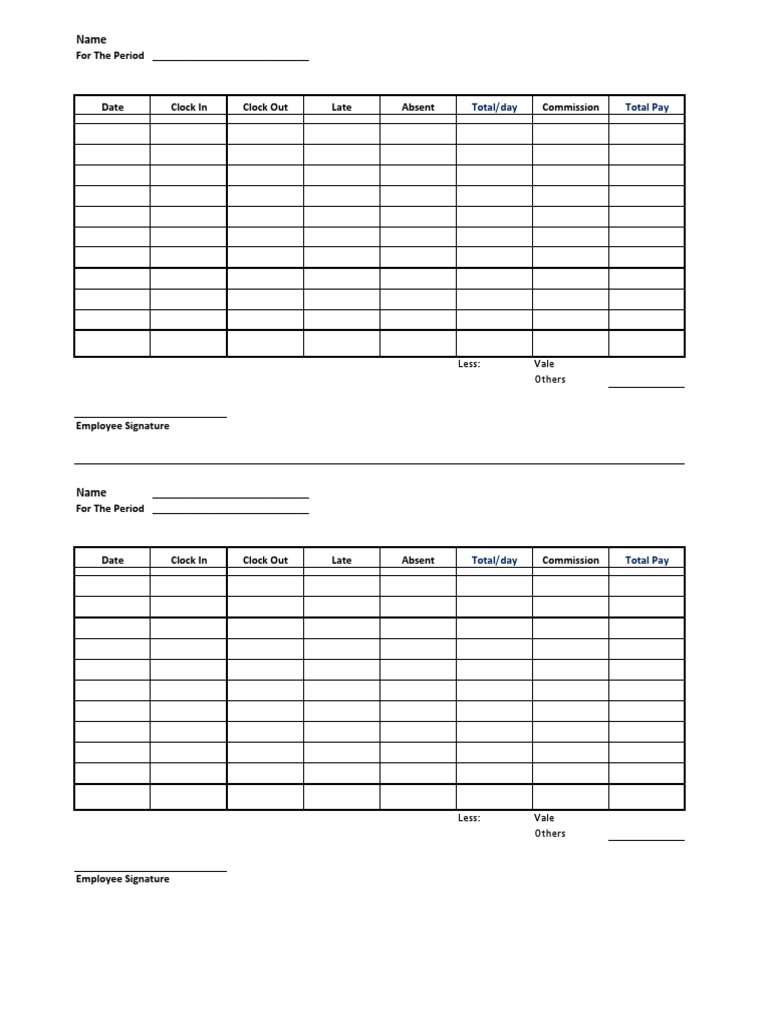 Employee Timesheet & Payroll | PDF | Finance & Money Management