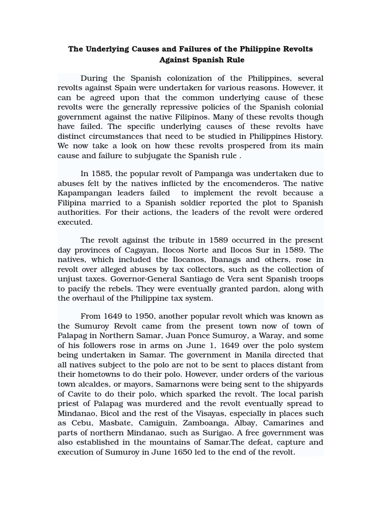 Causes of philippine revolution image