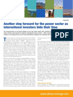 Another Step Forward For The Power Sector As International Investors Bide Their Time