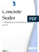 Concrete Sealer: - What Does It Do and How Does It Do It?