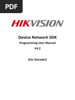 Device Network SDK Programming Manual (Decoder)