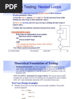 Loop Testing:: Nested Loops