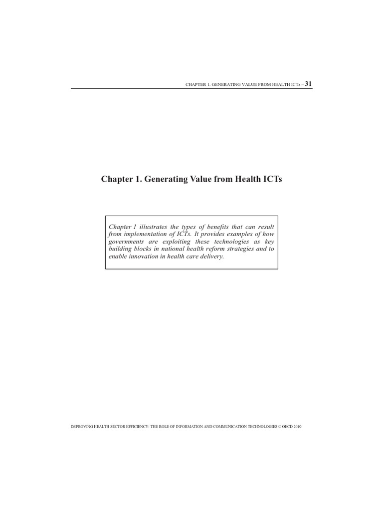 Role of ICT in Healthcare | PDF | Patient Safety | Telemedicine