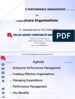 Enterprise Performance Management for Healthcare Organizations