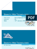 SWT - Lecture 3 [Semantic Web Layer Tower] - 16-01-2009