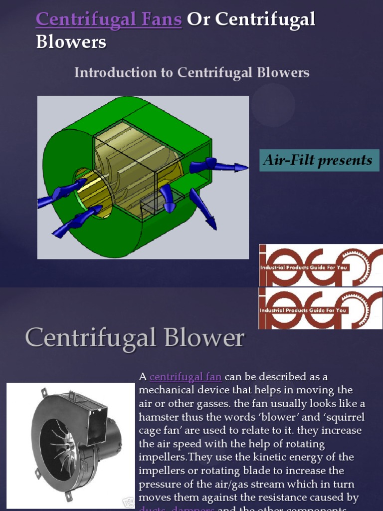 Centrifugal Fan Design Overview | PDF | Mechanical Fan | Duct (Flow)