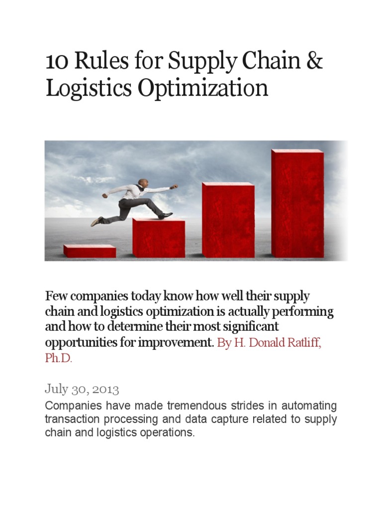 10 Rules for Cost-Effective Logistics | PDF | Logistics | Mathematical ...