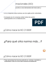 Norma ISO21500 y Guia Del PMBoK