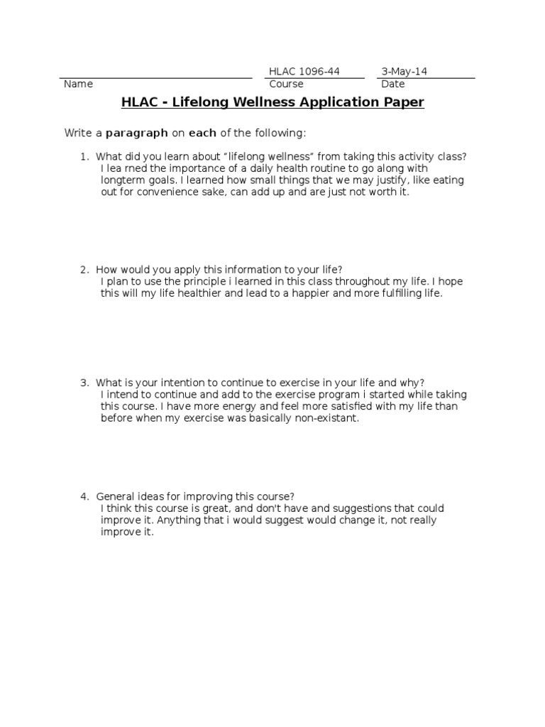 Online App Paper | PDF | Wellness
