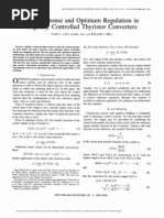 Fast Controlled: Optimum Regulation Converters