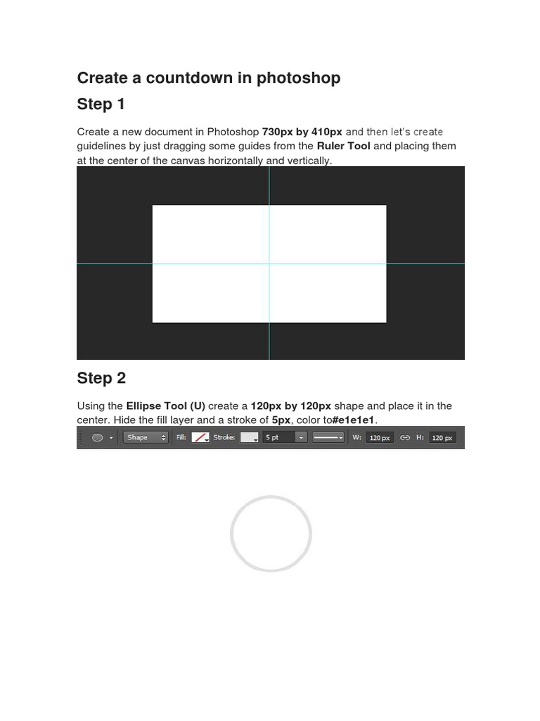 Create a Countdown Timer in Photoshop | PDF