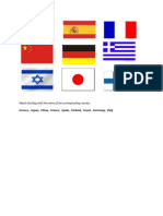 Match The Flag With The Name of The Corresponding Country PDF
