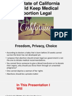 The State of California Should Keep Medical Abortion