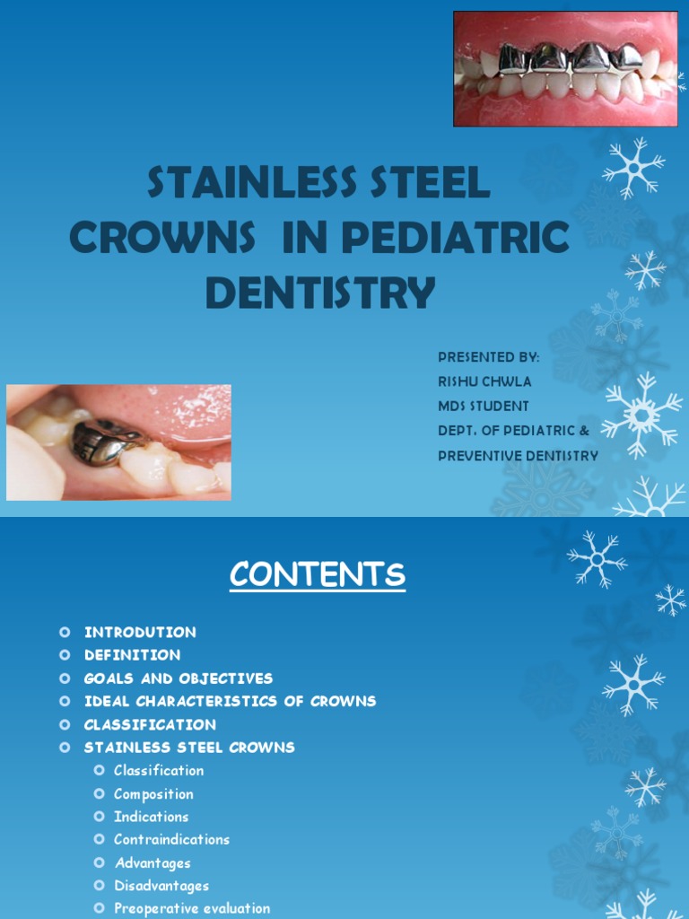 Stainless Steel Crowns PDF Tooth Dentistry