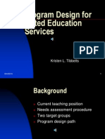 Program Design For Gifted Education Services Presentation With Audio