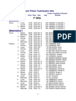 Horario Primer Cuatrimestre-2014