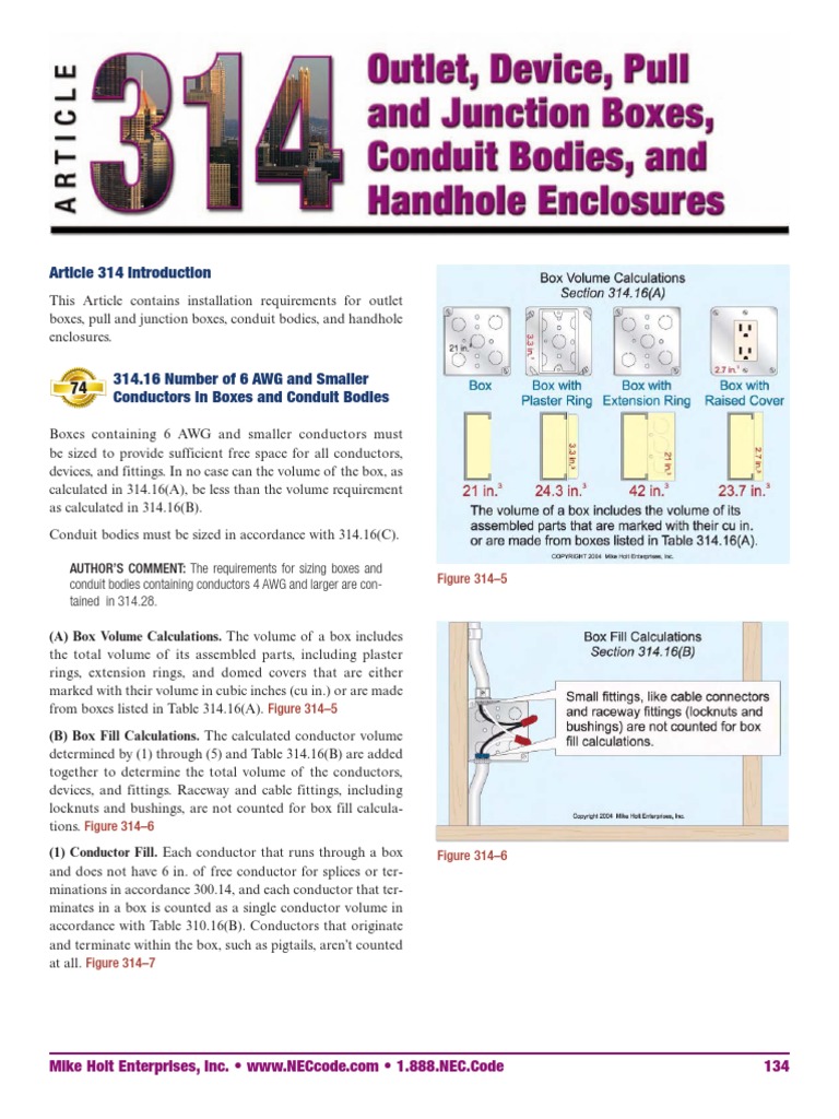 Nec Boxes Sizing Con Less Than or Equal 6AWG (10mm2) Framing (Construction) Screw