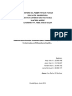 Estudio de Factibilidad Tecnico-economico Prototipo Desnatador Para El Saneamiento de Aguas 2014