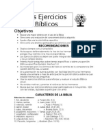 Ejercicios Biblicos I