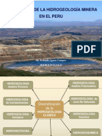 Desarrollo de la Hidrogeología Minera en el Perú