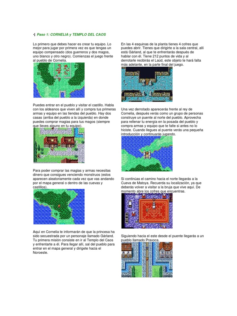 Guia Final Fantasy I | PDF | Ocio | Naturaleza