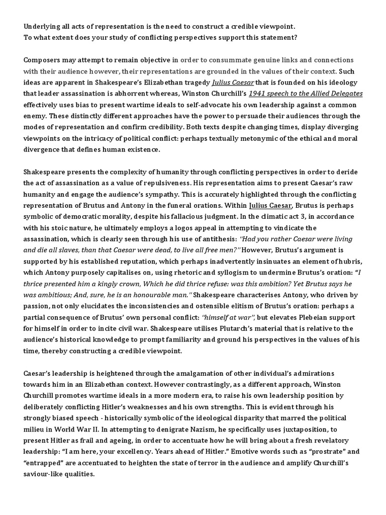 Julius Caesar Speech | Julius Caesar | Marcus Junius Brutus The Younger