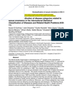 Proposed Declassification of Disease Categories Related to Sexual Orientation in the International Statistical Classification of Diseases and Related Health Problems