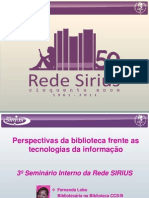 Perspectivas Da Biblioteca Frente As Tecnologias de Informação