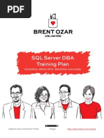 SQL Server DBA Training Plan 1 PDF