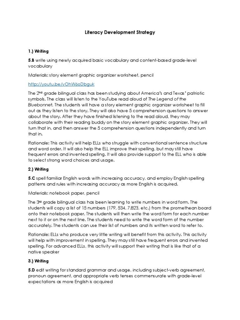 Bilingual Literacy Development Strategies | PDF | Reading Comprehension ...