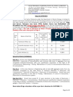 (Except Tarapur Near Boisar) The Walk in Interviews For Boisar (Tarapur) Will Be Held On 27.04.2014 (Sunday) at The Same Venue Given at Page-3
