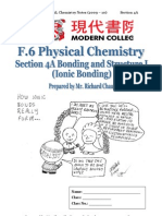 Section 4A Bonding and Structure I (Ionic Bonding)