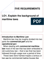 1 Legislative Requirements - Introduction to Maritime Law