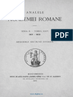 Analele Academiei Române. Memoriile Secţiunii Istorice. Seria 2. Tomul 24 (1901-1902)