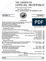 American Mathematical Monthly - 1971-04