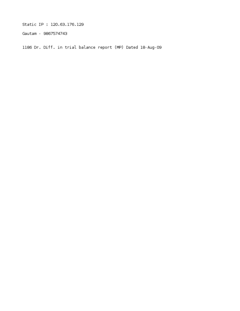Static Ip | PDF