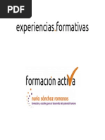 experiencias formativas