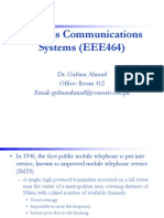 Wireless Communications Systems (EEE464) : Dr. Guftaar Ahmad Office: Room 412 Email: Guftaarahmad@comsats - Edu.pk