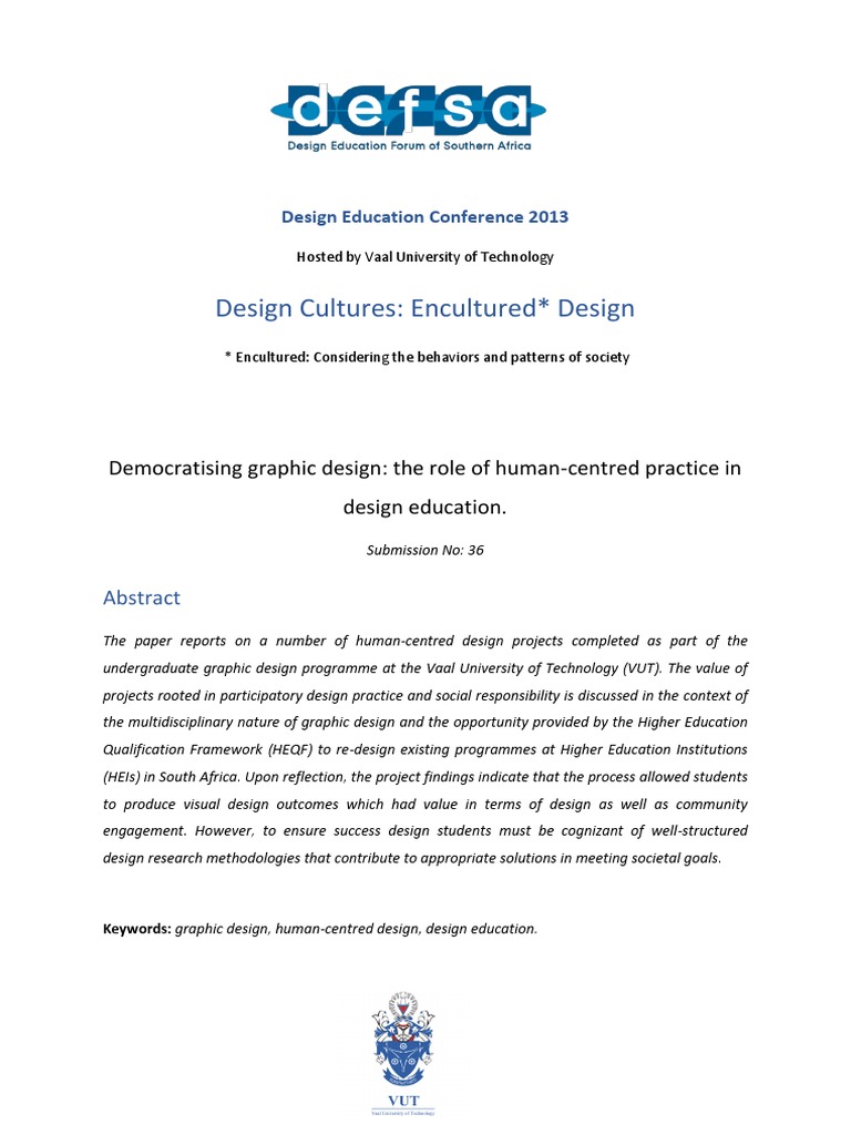 Human-Centred Design in Graphic Education | PDF | Design | Graphic Design