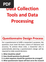 Data Collection Tools and Data Processing