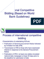 International Competitive Bidding