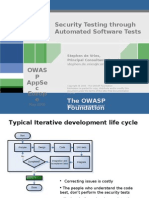 OWASPAppSecEU2006_SecurityTestingthruAutomatedSWTests