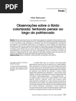 Observacoes sobre a libido colonizada _ tentando pensar ao largo do patriarcado