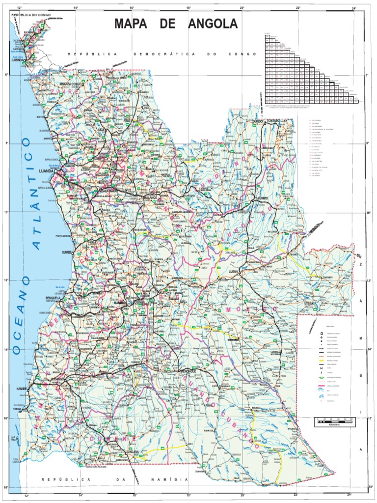 Map Angola | PDF | Angola