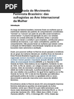 A caminhada do Movimento Feminista Brasileiro