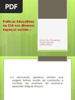 Práticas Educativas Na EJA Nos Diversos Espaços Sociais