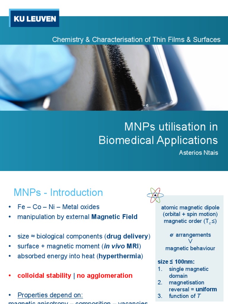 Magnetic Nanoparticles Utilisation in Biomedical Applications | PDF ...