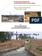 Training Programme On Engineering Designs-Canal Structures: General Design Principles Canal Falls or Drops